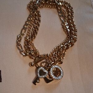 Michael Kor Gold Charm Bracelet